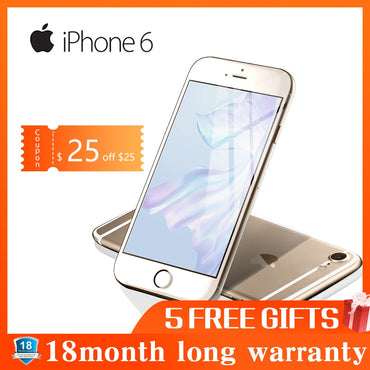 Refurbished Apple IPhone 6 Dual Core IOS Smartphone 4.7 Inch IPS RAM 4G LTE Mobile Phone iPhone 6 ROM 16G 32G 64G 128G