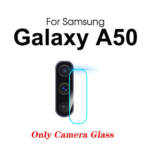 2 In 1 on For Samsung Galaxy A50 2019 Camera Lens Film & 9D Screen Protector Protective Tempered Glass for Galaxy SM A50 A505F