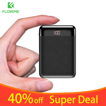 FLOVEME Power Bank for Xiaomi Mini Power Bank 10000mAh Portable External Phone Battery Charger For iPhone X Huawei P20 PowerBank