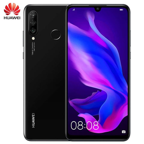 Global Version Original HUAWEI P30 Lite Nova 4e 4G Smartphone 4G 128G 6.15 inch Android 9.0 Kirin 710 Octa Core 24MP CellPhone