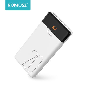 20000mAh ROMOSS LT20 Power Bank Dual USB Powerbank External Battery With LED Display Fast Portable Charger For Phones Xiaomi