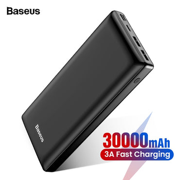 Baseus 30000mAh Power Bank USB C Fast 30000 mAh Powerbank For Xiaomi mi iPhone 11 Mobile Phone Portable External Battery Charger