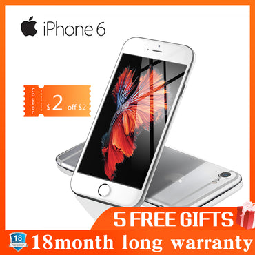 Refurbished Apple iPhone 6 smartphone 1GB RAM 16GB ROM 12.0MP LTE camera fingerprint unlocked 4.7 inch mobile phone WIFI GPS 4G