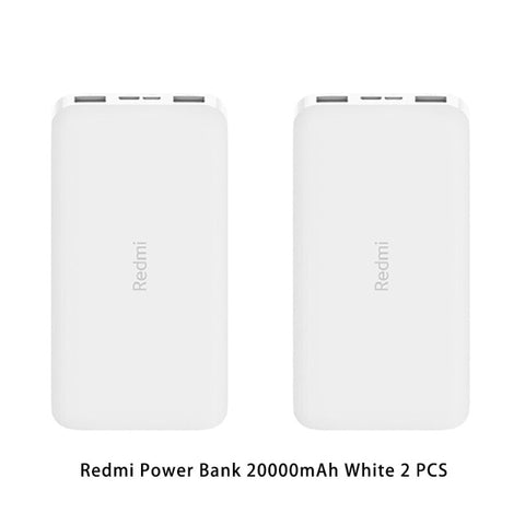 New Xiaomi Mi Power Bank 3 10000 mAh Redmi Power Bank 20000mAh Dual USB Port Quick Charge Powerbank Ultra-thin External Battery