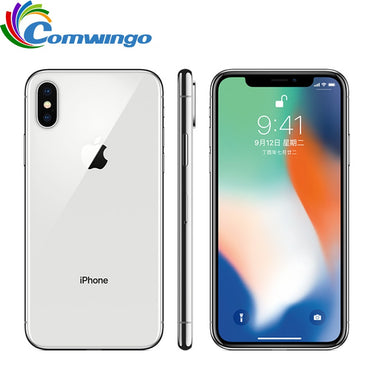 Original Apple iPhone X Face ID 64GB/256GB ROM 5.8 inch 3GB RAM 12MP Hexa Core iOS A11 Dual Back Camera 4G LTE Unlock iphonex