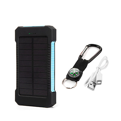 For XIAOMI Iphone 6 7 8 20000mah Portable Solar Power Bank 20000mAh External Battery DUAL Ports powerbank Charger Mobile Charger