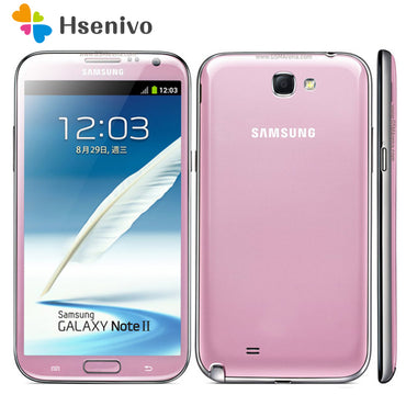 100% Original Unlocked Samsung Galaxy Note 2 II N7100 Mobile Phone 5.5" Quad Core 8MP GPS WCDMA Refurbished Smartphone