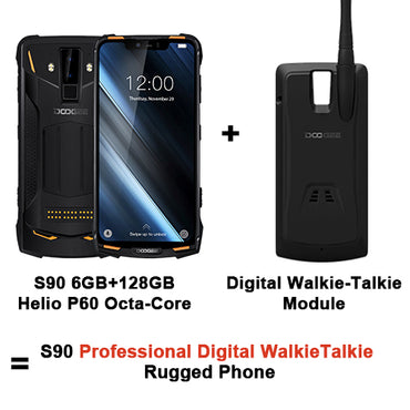 IP68 DOOGEE S90 Modular Rugged Mobile Phone 6.18inch Display 5050mAh Helio P60 Octa Core 6GB 128GB Android 8.1 Andriod 8.1 16.0